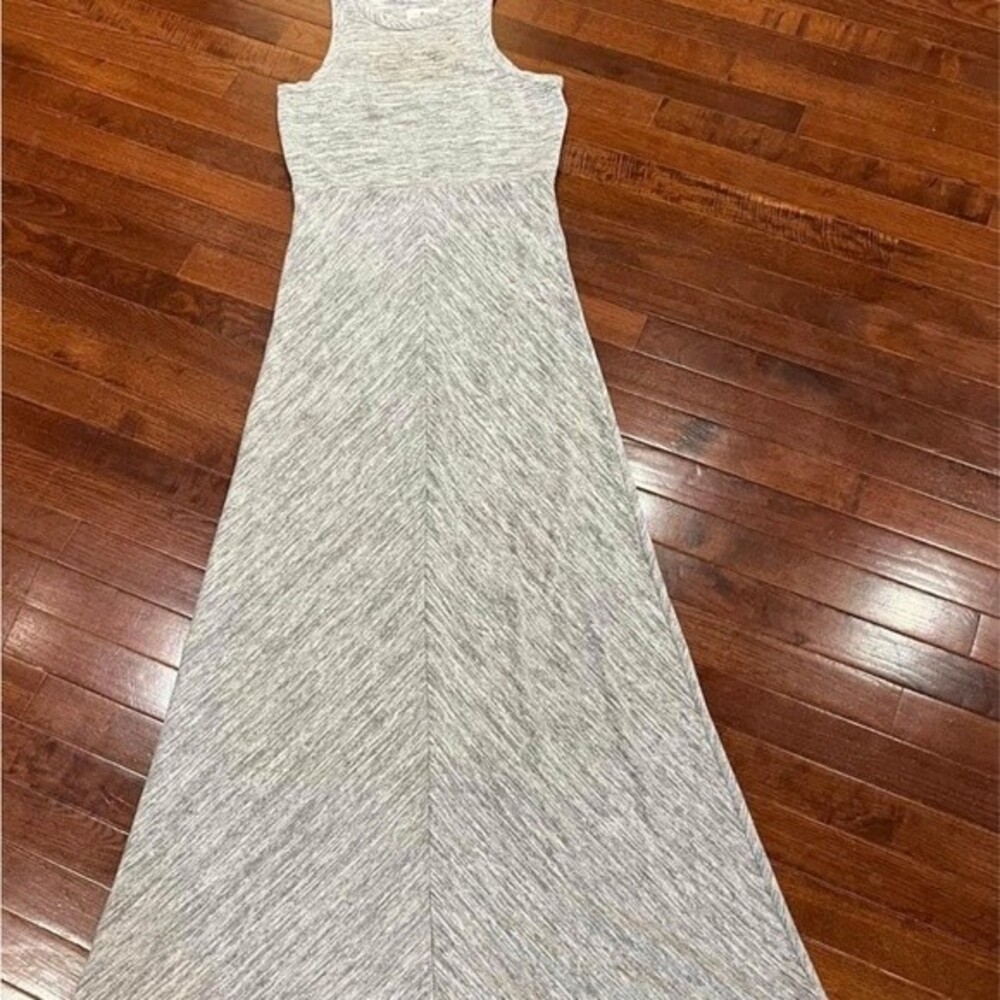 Loft Lou & Grey space dye heather gray maxi dress size XS - Picture 3 of 6